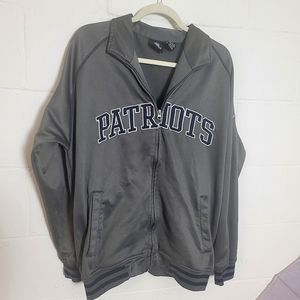 NFL Team Apparel New England Patriots Zip Jacket Size Men's Medium Tall (MT)